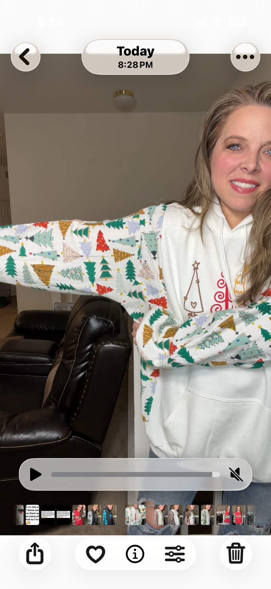 Upcycled Trees – women's 3X midweight sweatshirt with flannel sleeves ￼