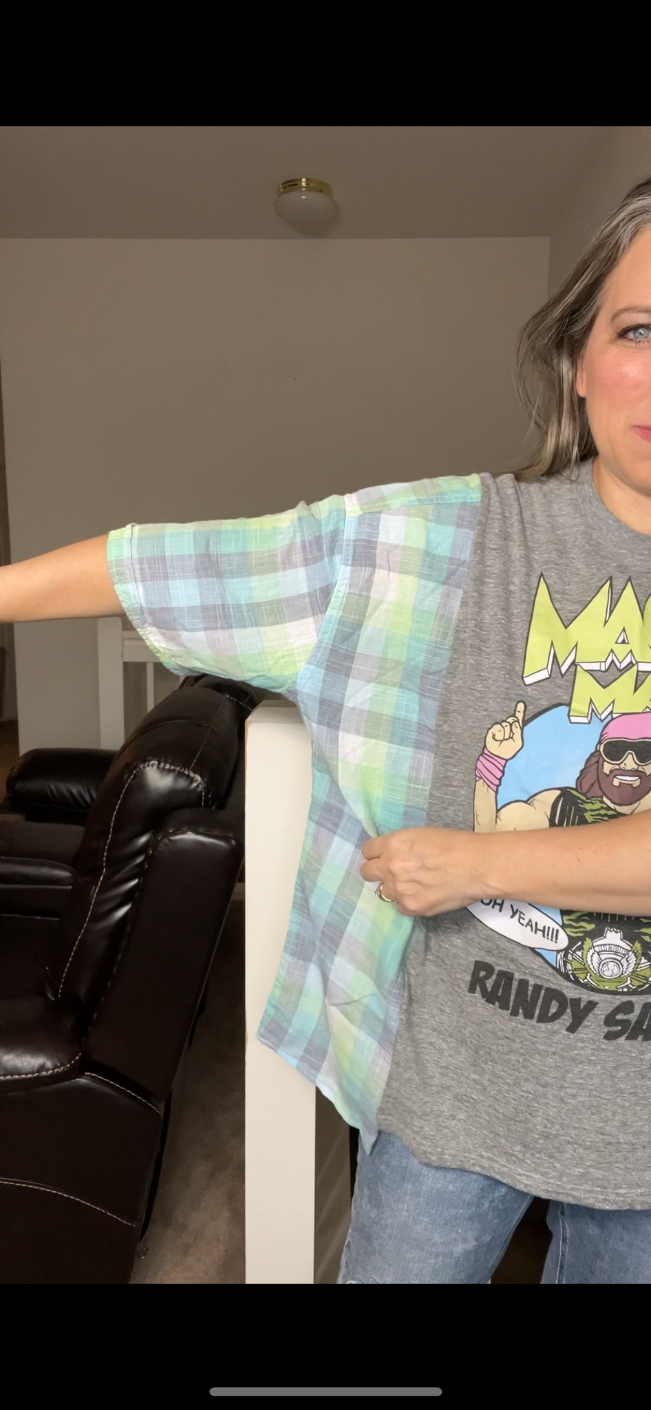 Upcycled Macho man – women’s 3X/4X T-shirt with short sleeves