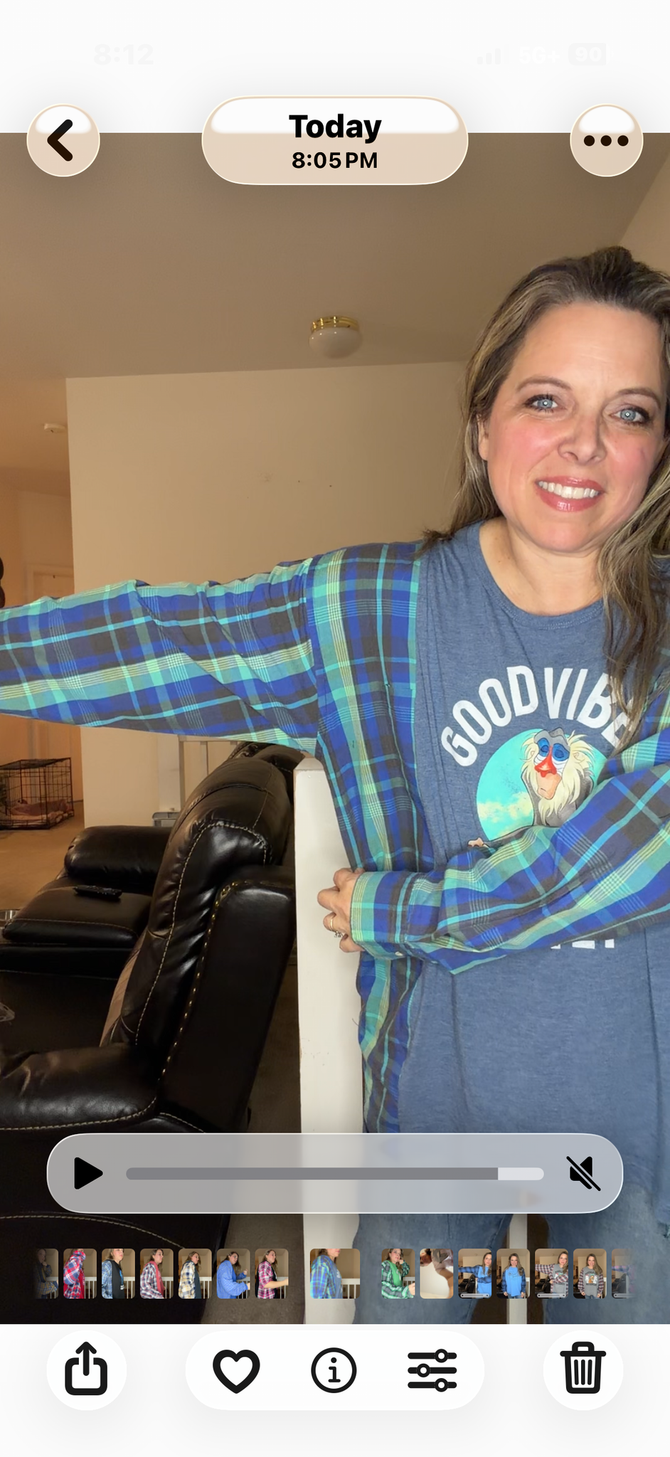 Upcycled Vibes - women's large T-shirt with cotton sleeves