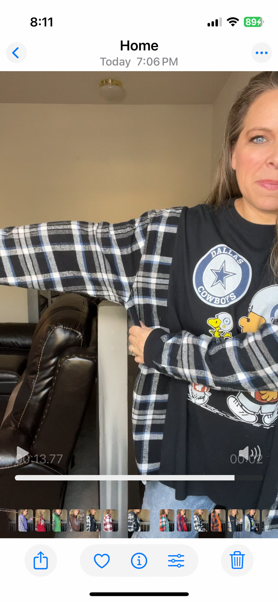 Upcycled Cowboys – women’s 2X/3X T-shirt, with thick flannel sleeves