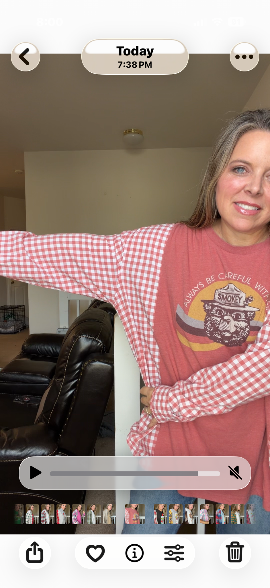 Upcycled Smokey - women's 3X/4X T-shirt with cotton sleeves ￼