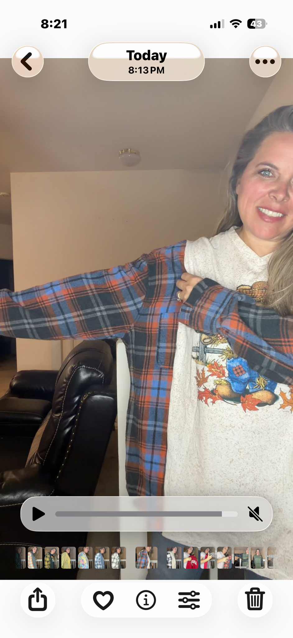 Upcycled Scarecow - women's 5X T-shirt with flannel sleeves