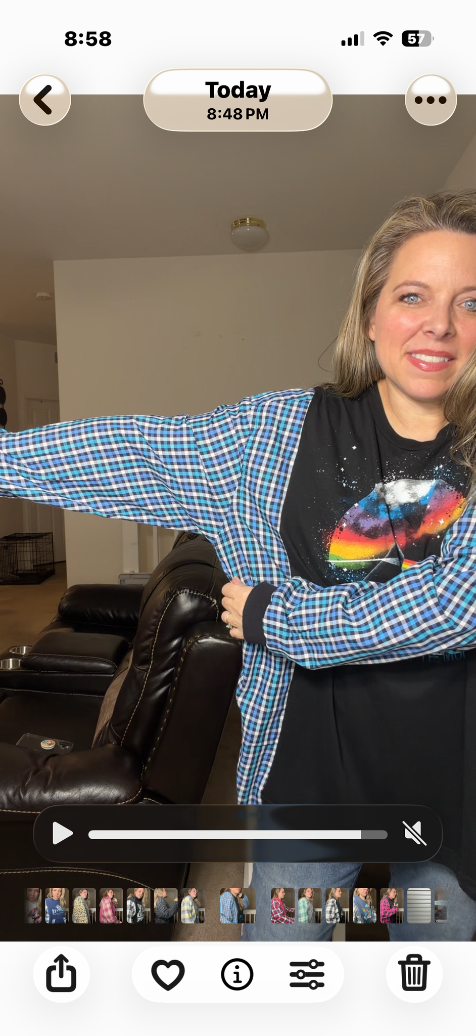 Upcycled Pink Floyd - women's 2X/3X T-shirt with cotton sleeves