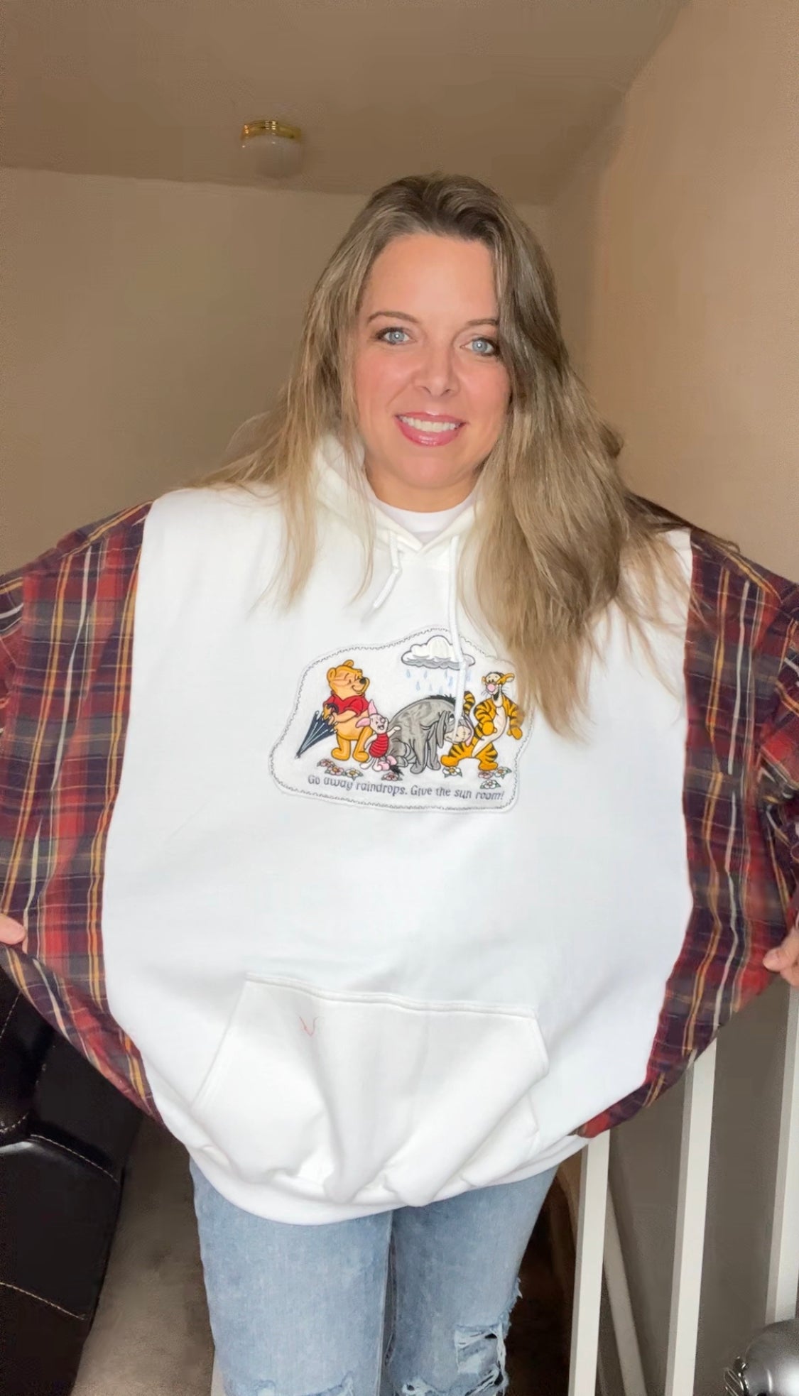 Winnie the Pooh Upcycled Sweatshirt