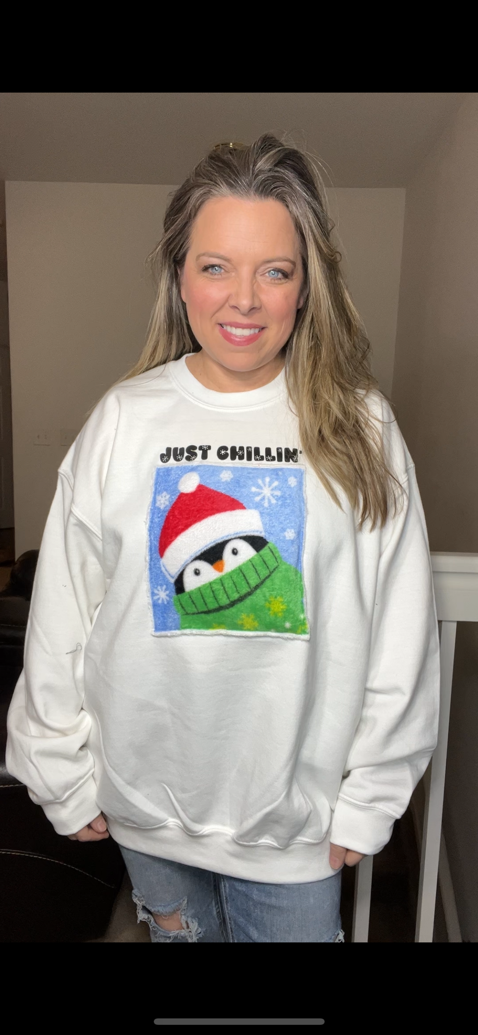 Upcycled just chilling – women’s 1X – midweight Sweatshirt