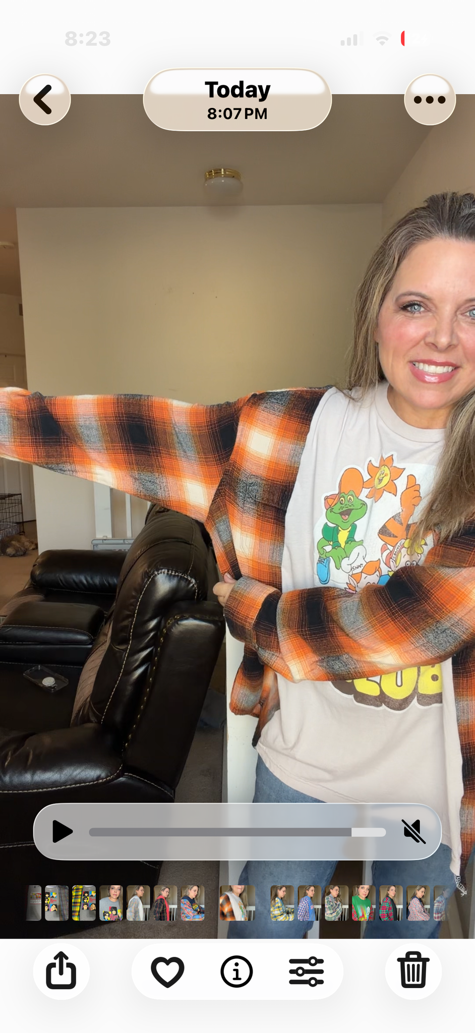 Upcycled Cereal Club - women's 1X/2X T-shirt with flannel sleeves