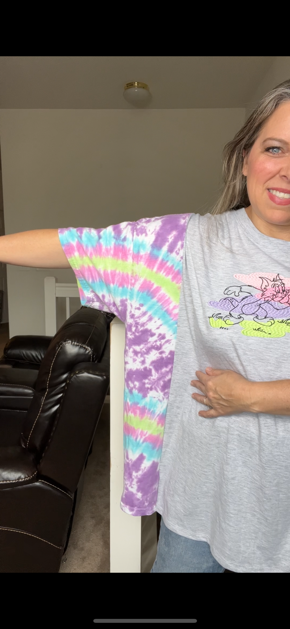 Upcycled Tom and Jerry – women’s 3X T-shirt with short sleeves