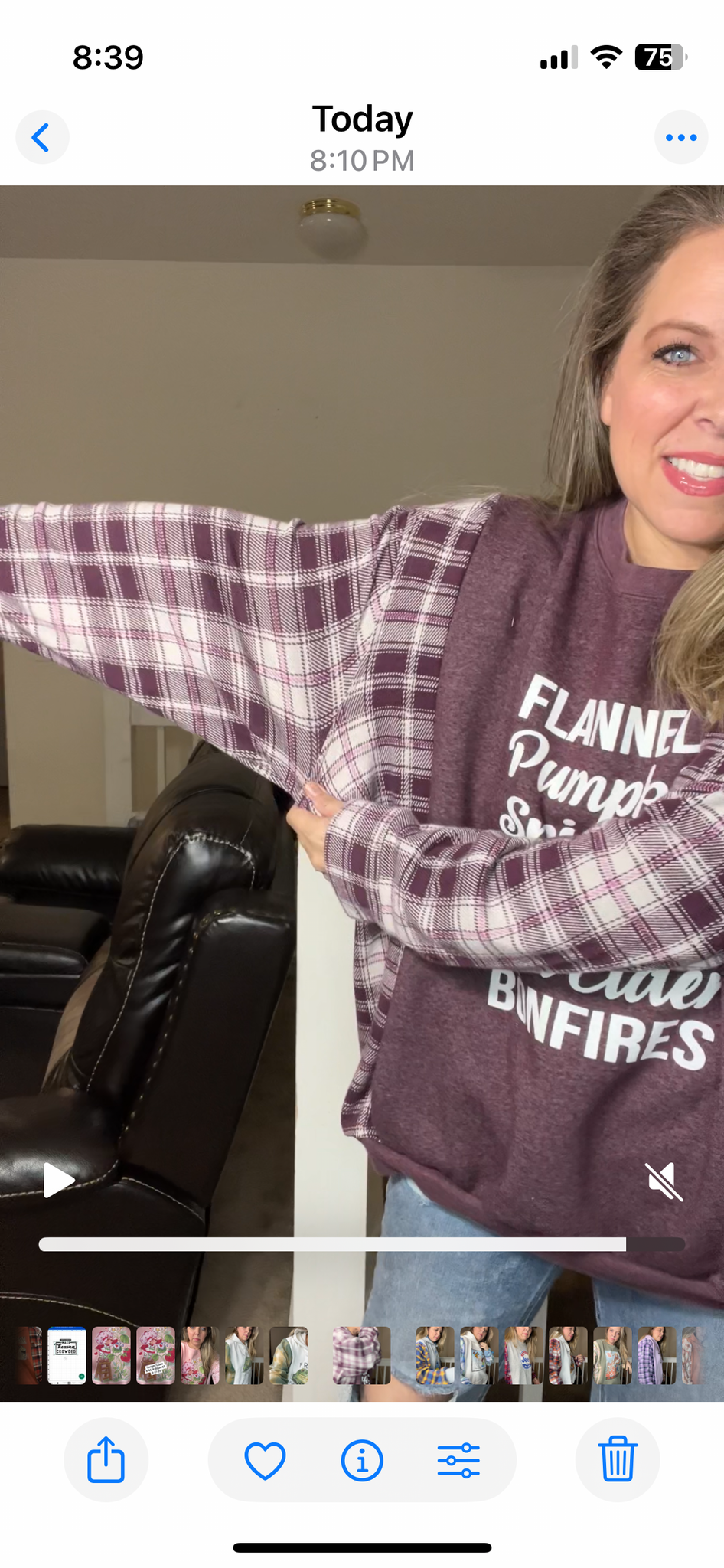 Upcycled Hayrides – women’s 4X midweight sweatshirt with stretchy flannel sleeves￼