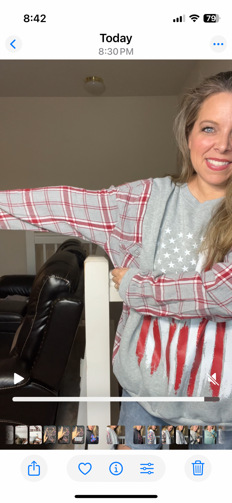 Upcycled Flag – women’s 2X midweight Sweatshirt with flannel sleeves