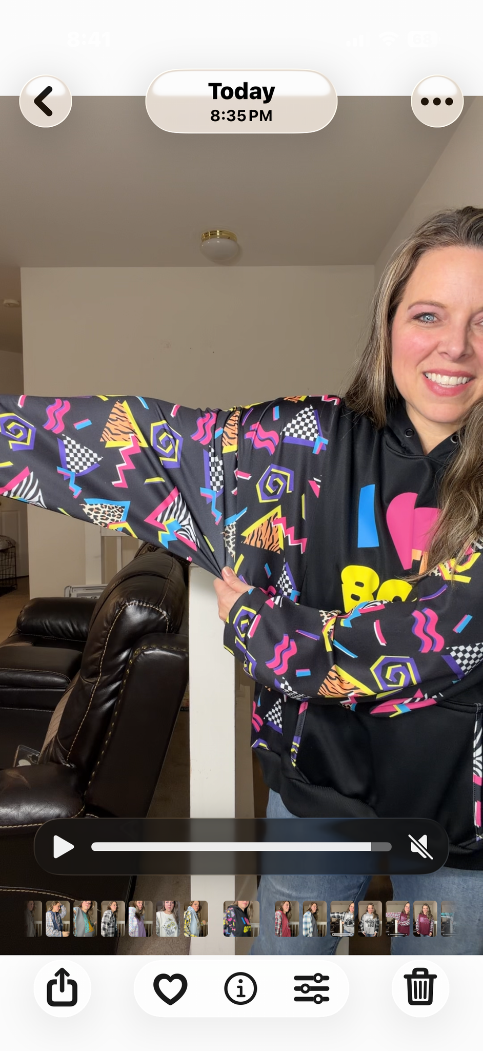 Upcycled 80's - women's 2X/3X dry fit sweatshirt with stretchy sleeves