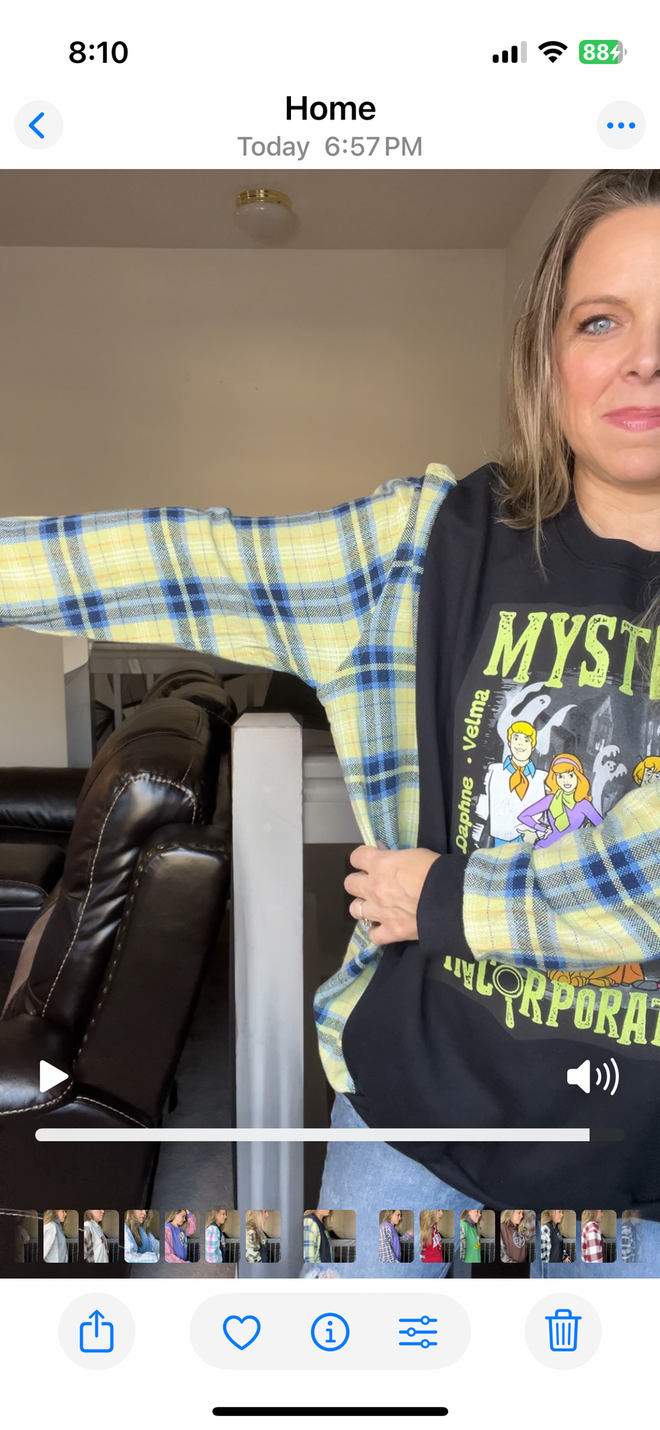 Upcycled Scooby – women’s 2X midweight sweatshirt with thick flannel sleeves – sleeves slightly more narrow￼