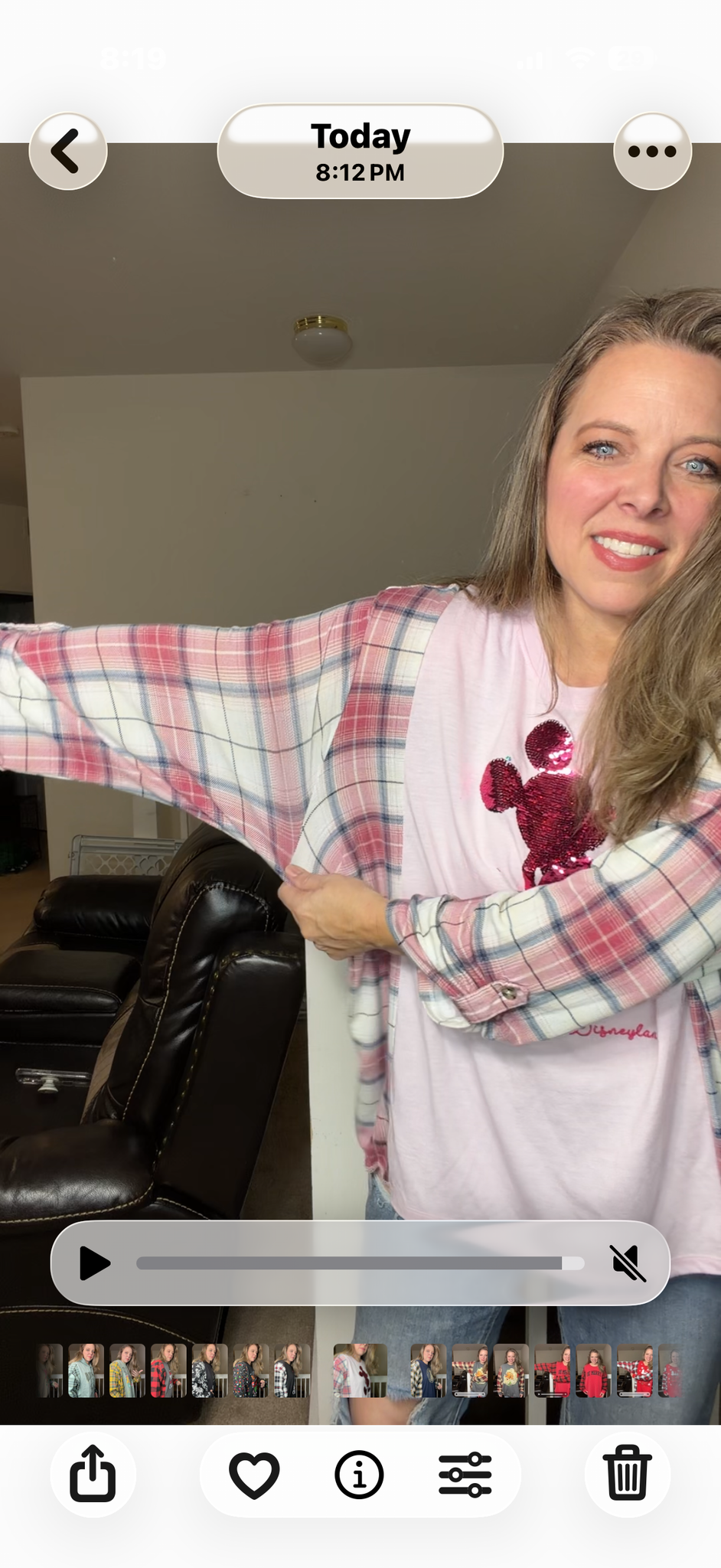 Upcycled Sequin Mickey – women's 1X T-shirt with stretch sleeves ￼