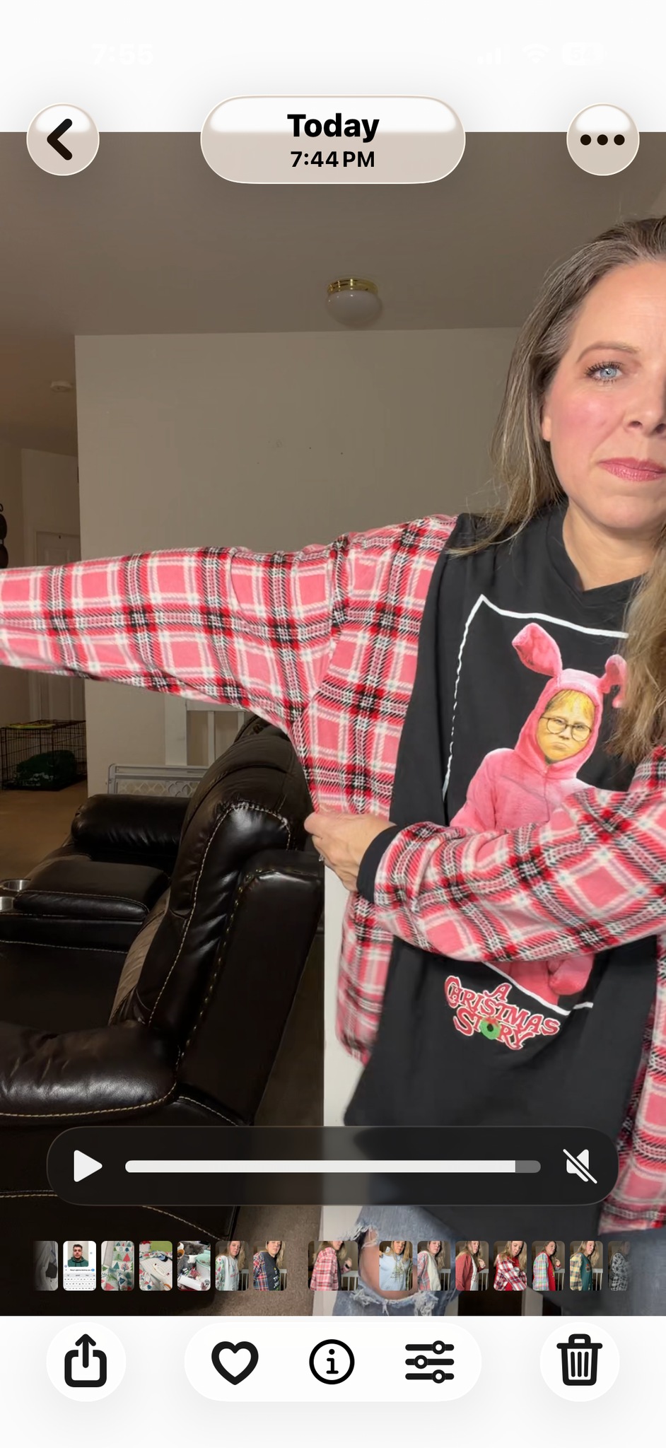 Upcycled Ralphie – women's 3X T-shirt with fleece sleeves ￼