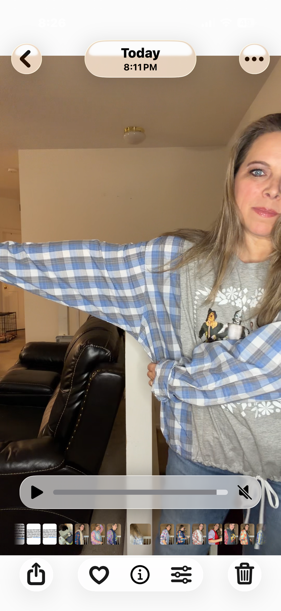 Upcycled Oz - women's 1X T-shirt with cotton sleeves
