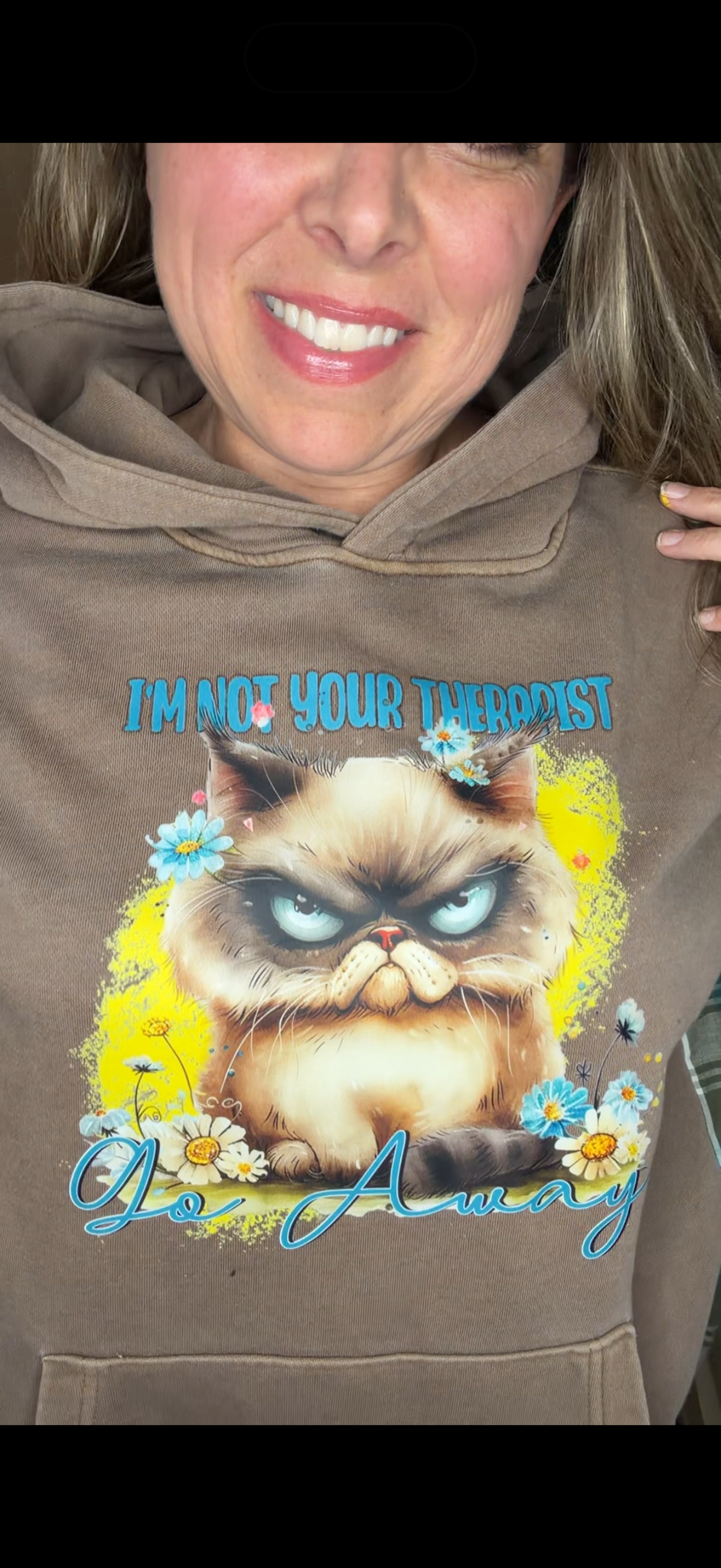 Upcycled Cat - women's 1X/2X midweight Sweatshirt with cotton sleeves