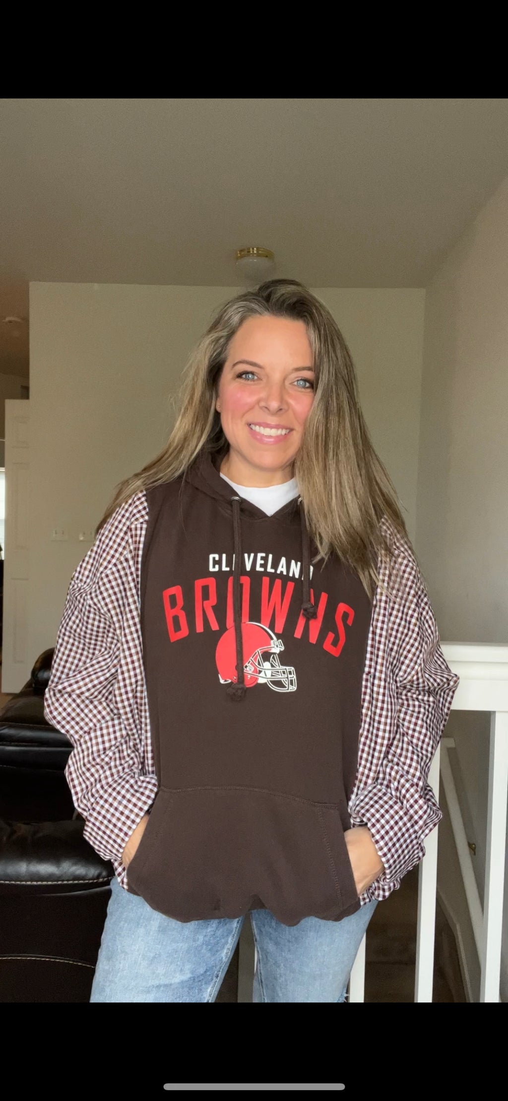 Cleveland Browns Upcycled Sweatshirt