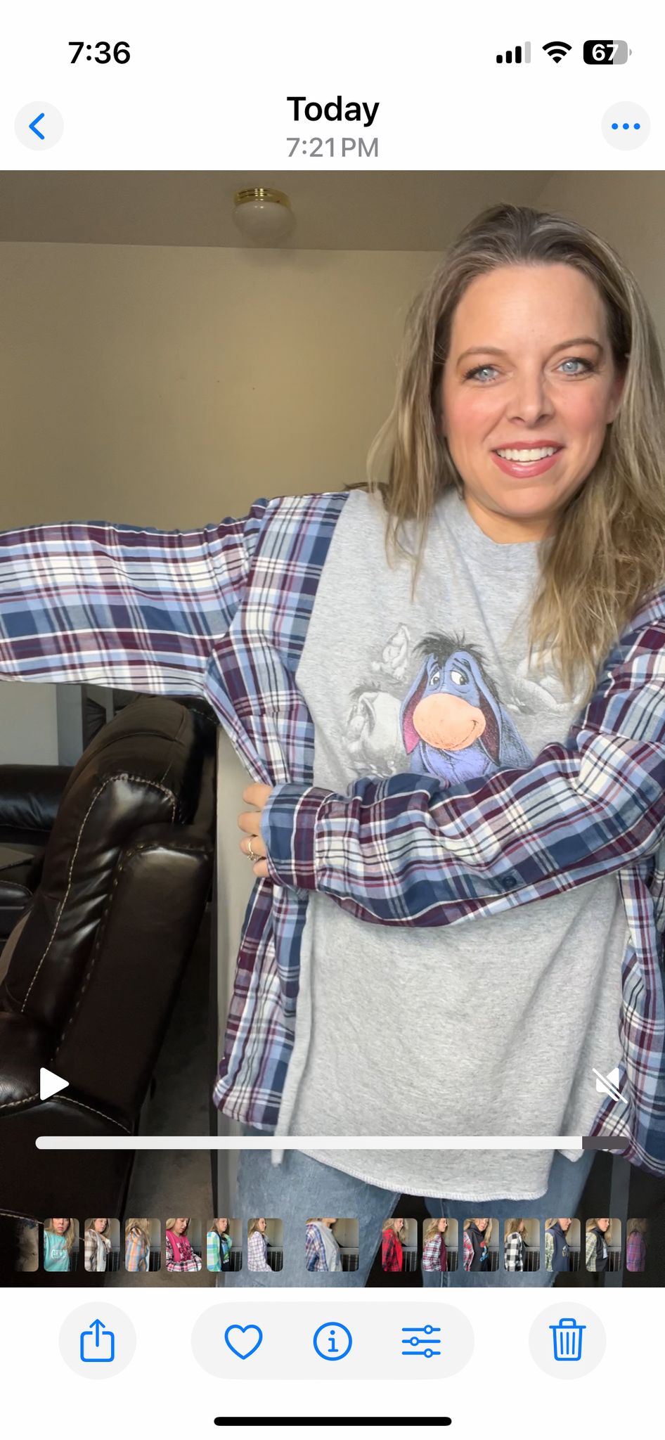 Upcycled Eeyore – women’s 3X T-shirt with cotton sleeves