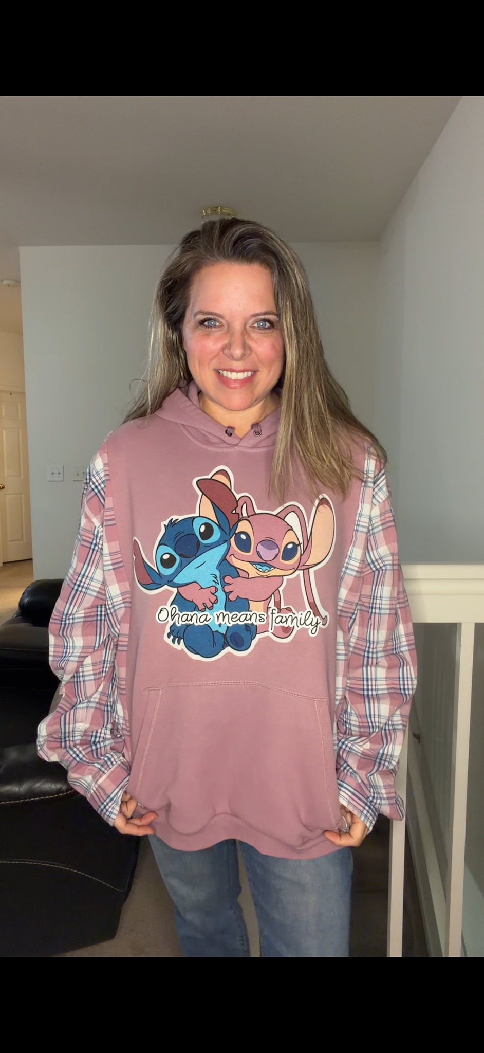 Upcycled Stitch - women's 4X midweight Sweatshirt with cotton sleeves