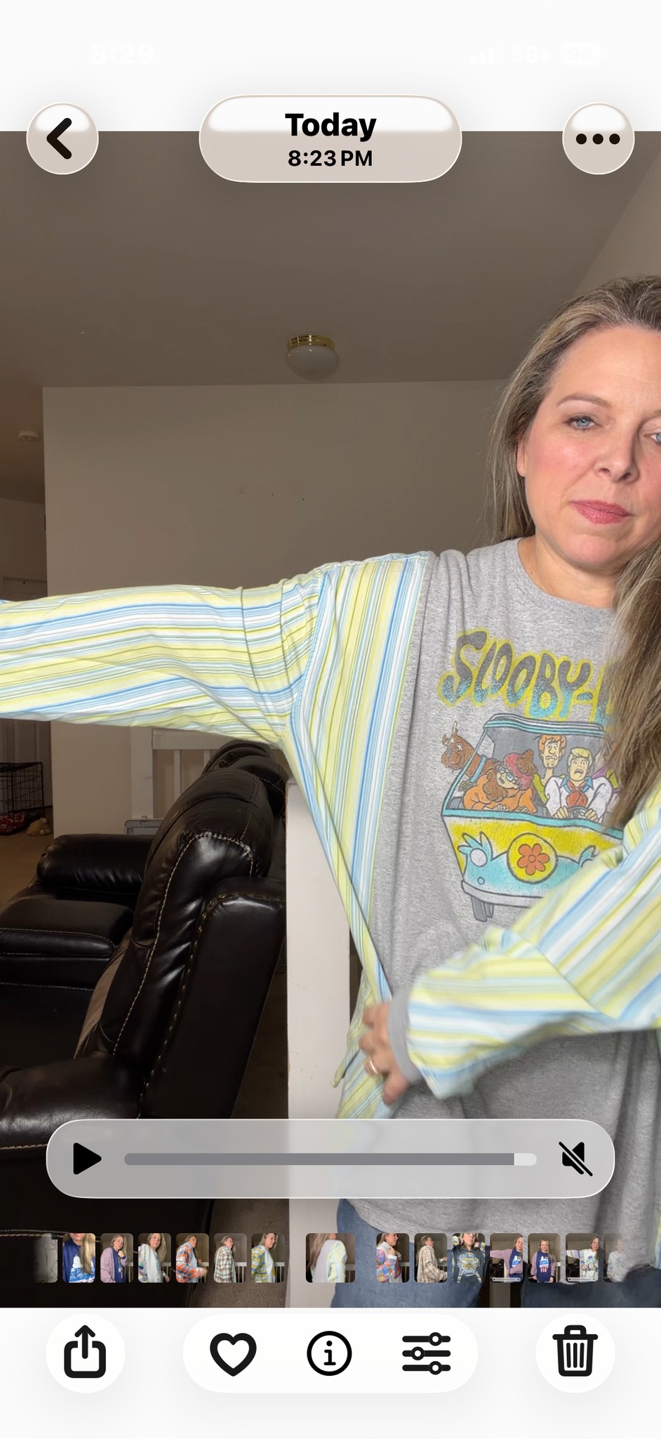 Upcycled Scooby - women's 2X T-shirt with cotton sleeves