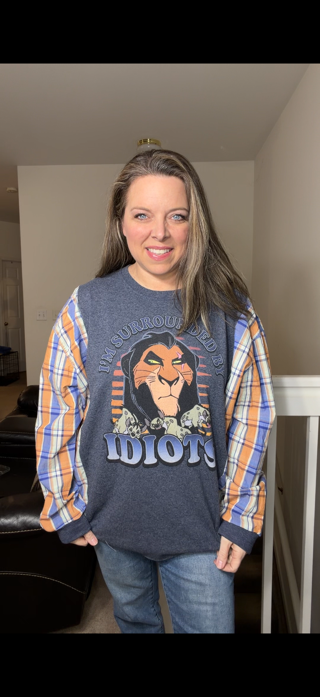 Upcycled Scar - women's 2X T-shirt with cotton sleeves