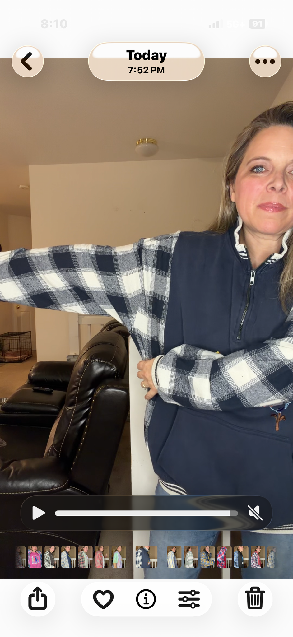 Upcycled Looney Tunes - women's 2X/3X midweight Sweatshirt with flannel sleeves