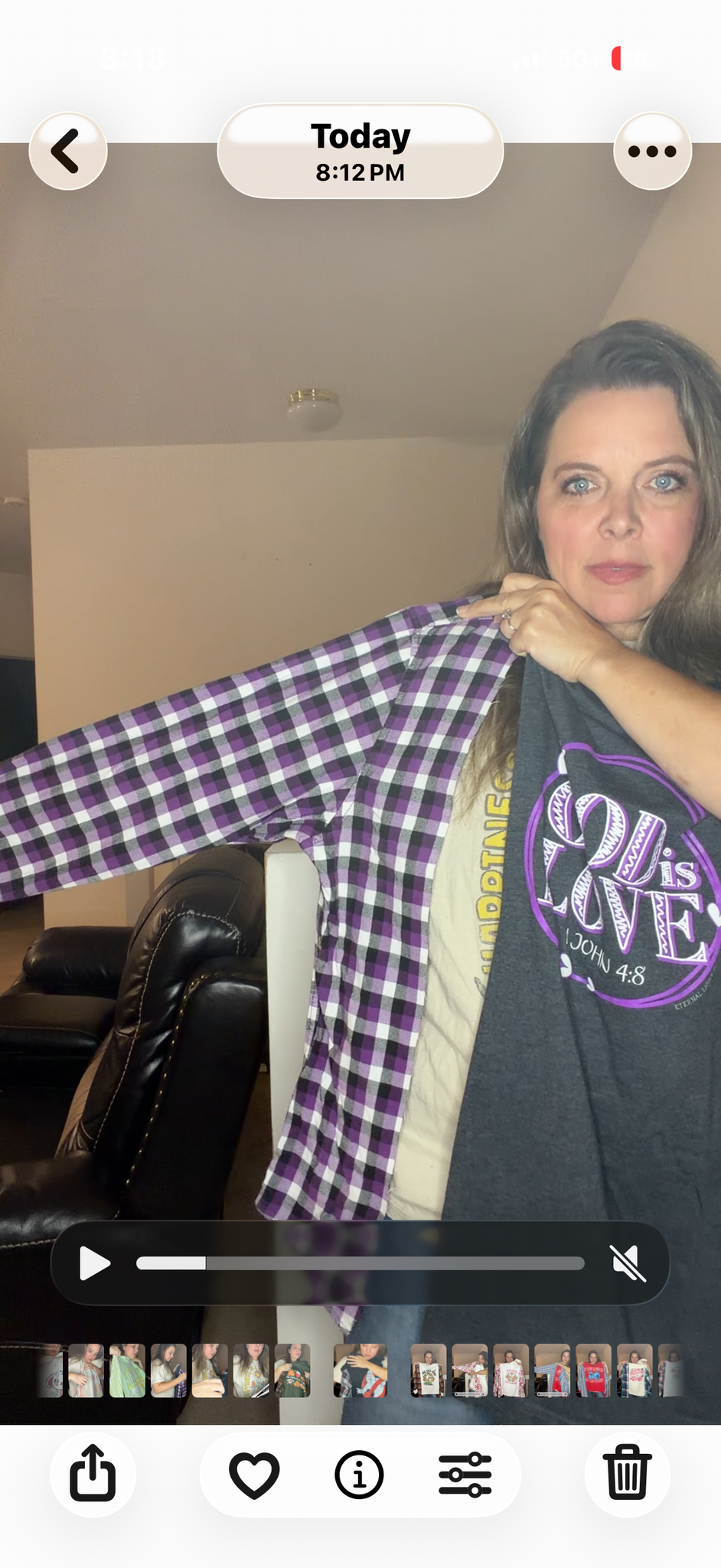 Upcycled God Love - pick size between women's XS/4X – tshirt with flannel sleeves