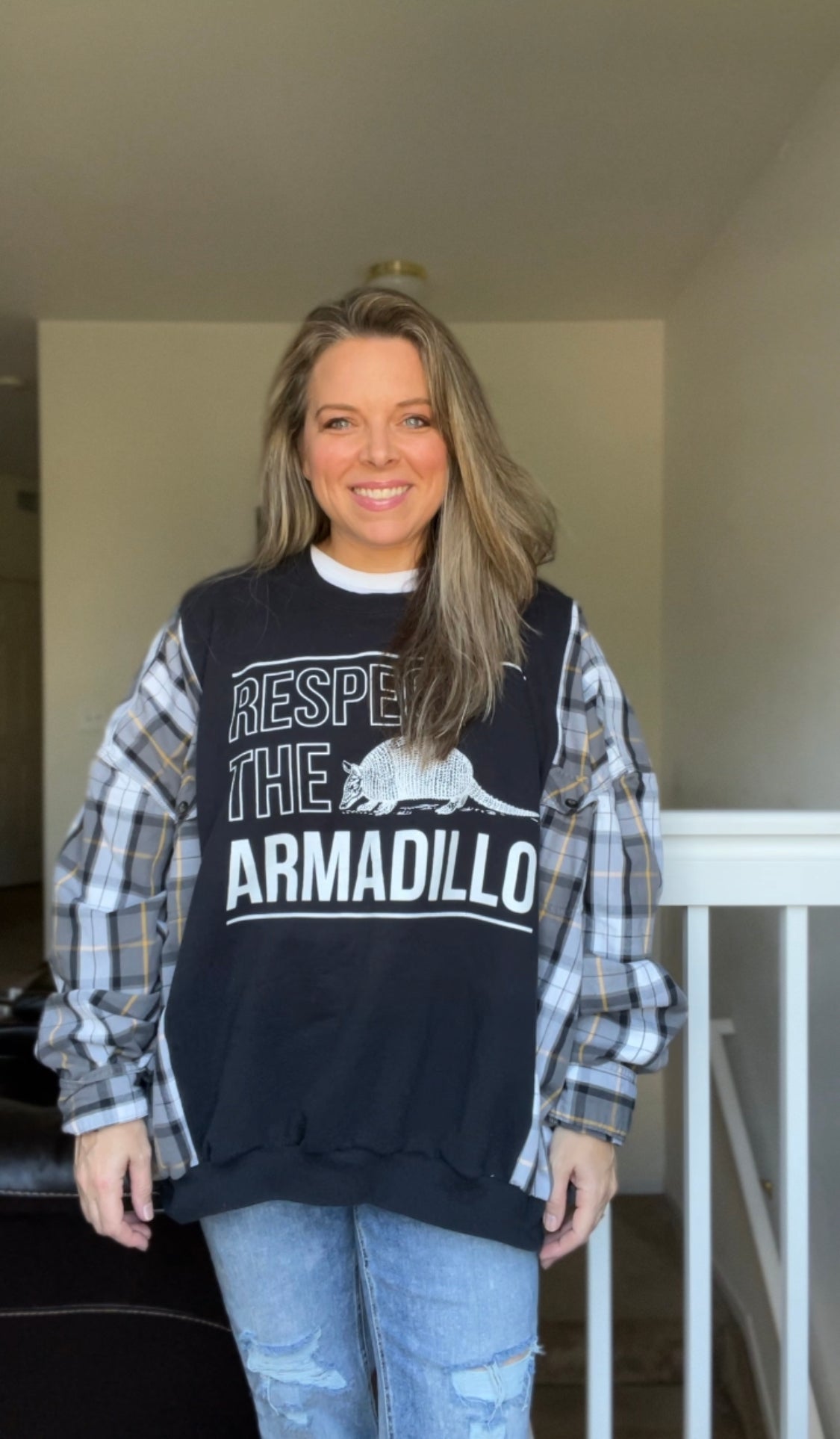 Armadillo Upcycled Sweatshirt