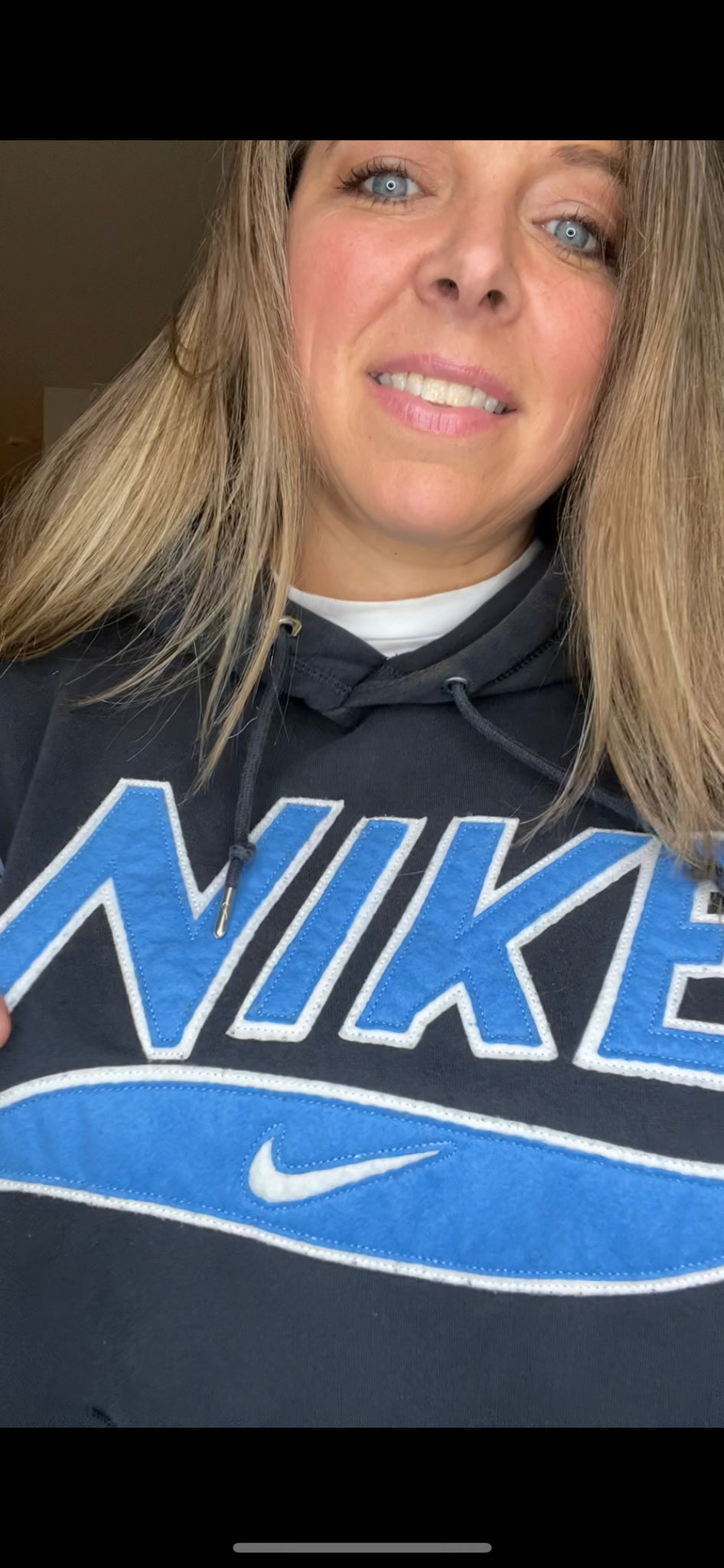 Blue Nike Upcycled Sweatshirt