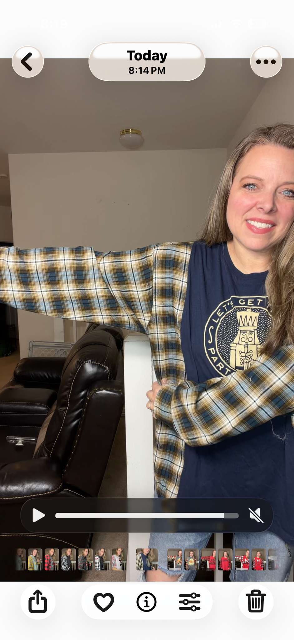 Upcycled Nutcracker – women's 2X T-shirt with flannel sleeves ￼