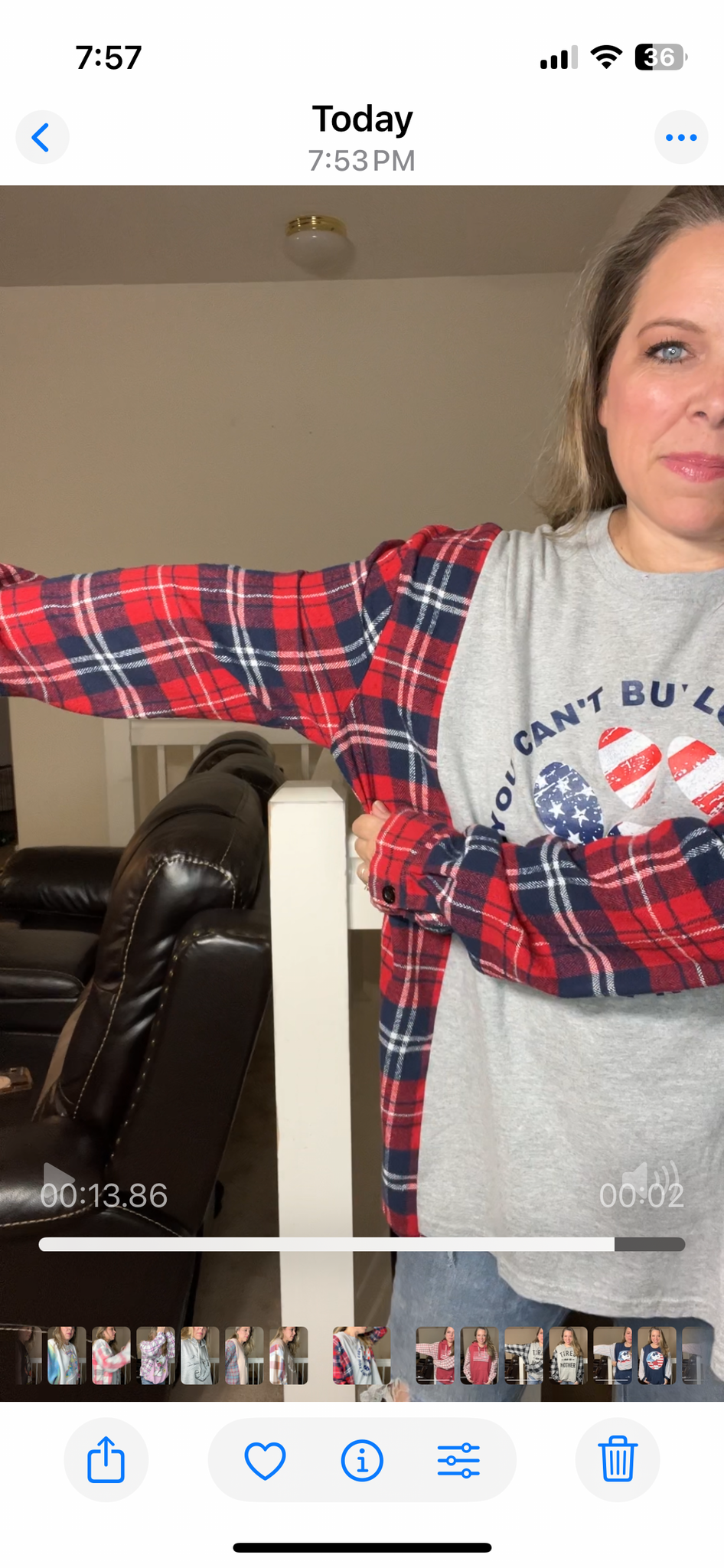 Upcycled Rescue paw – women’s 2X T-shirt with flannel sleeves