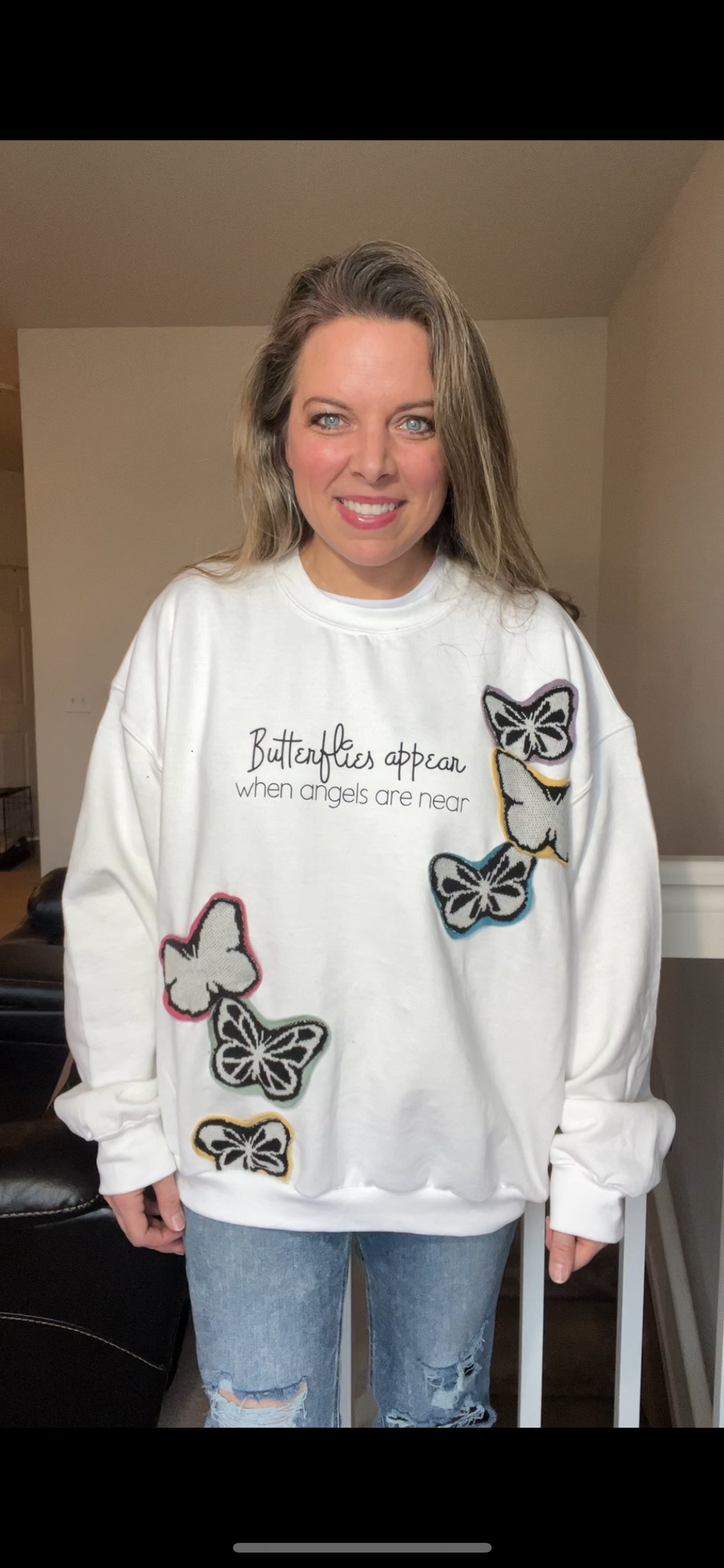 Butterflies￼ - Women’s XL – midweight Sweatshirt￼