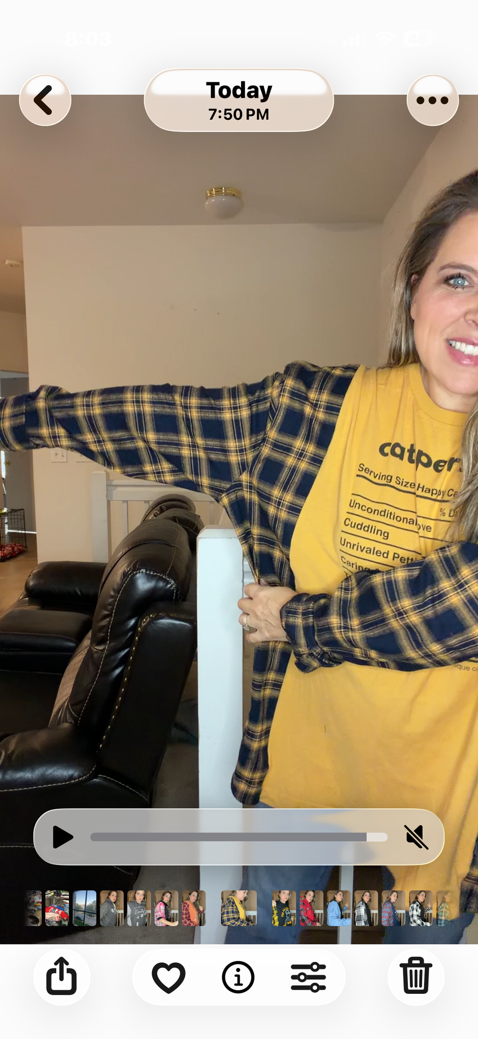 Upcycled Cat Person - women's 3X/4X T-shirt with flannel sleeves