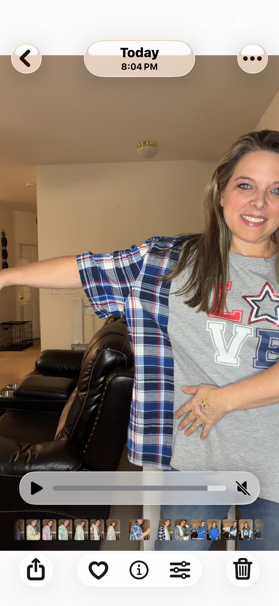 Upcycled LOVE - women's XL/1X T-shirt with short sleeves