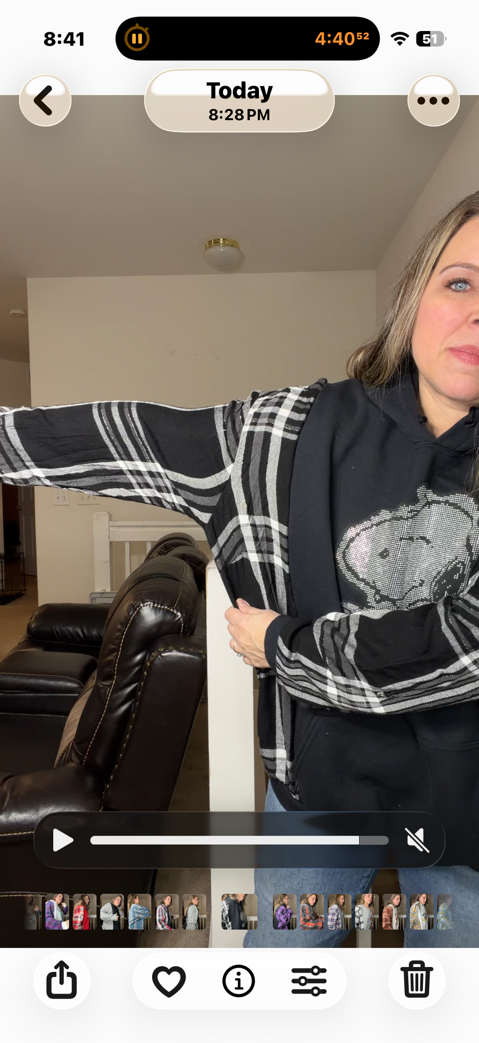 Upcycled Snoopy Sparkles - women's 2X midweight sweatshirt with thin flannel sleeves – sleeves more narrow