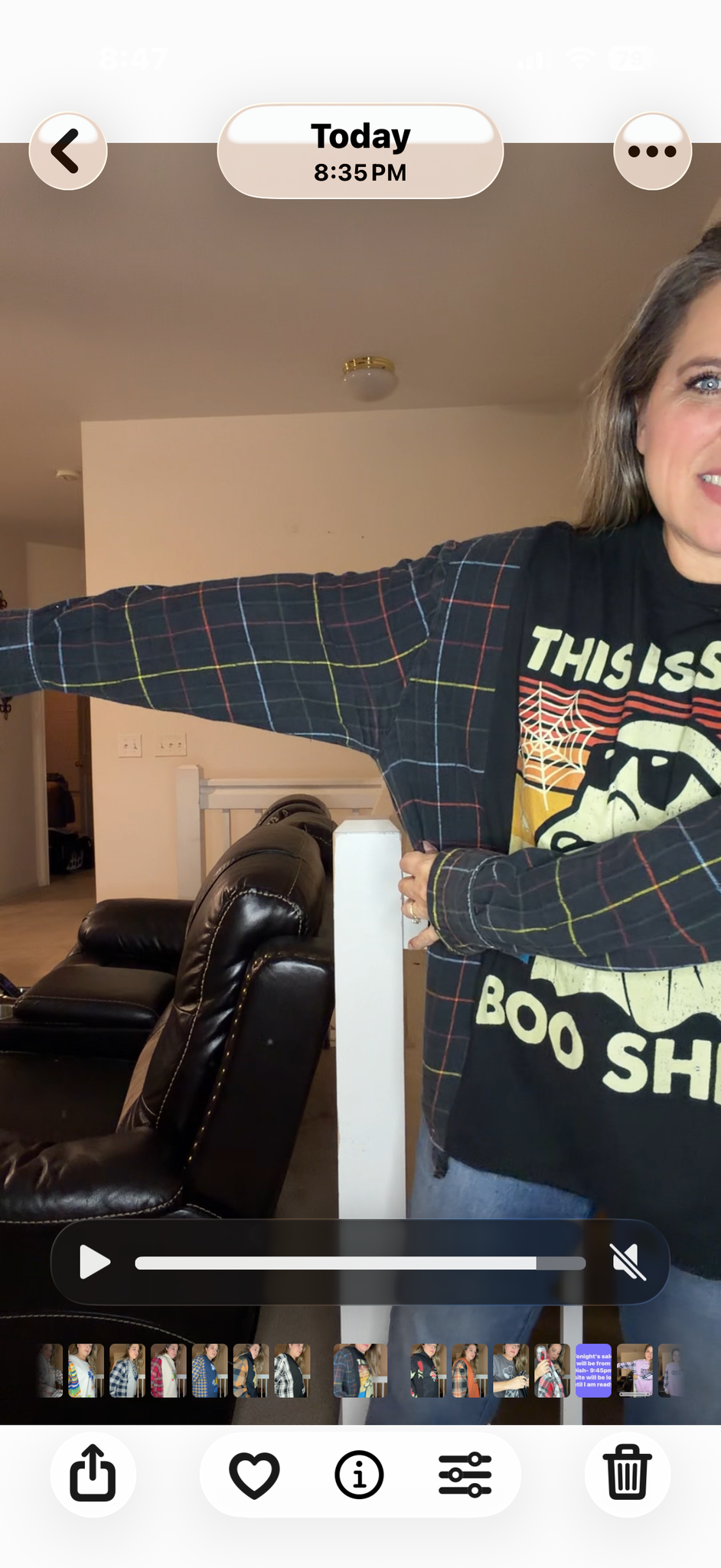 Upcycled Boo Sheet - women's 2X T-shirt with flannel sleeves