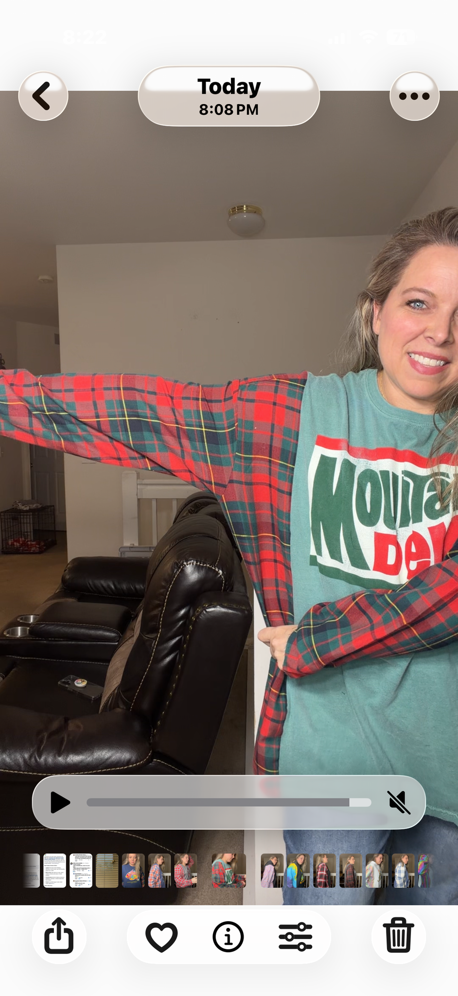 Upcycled Mountain Dew - women's 1X/2X T-shirt with thin flannel sleeves