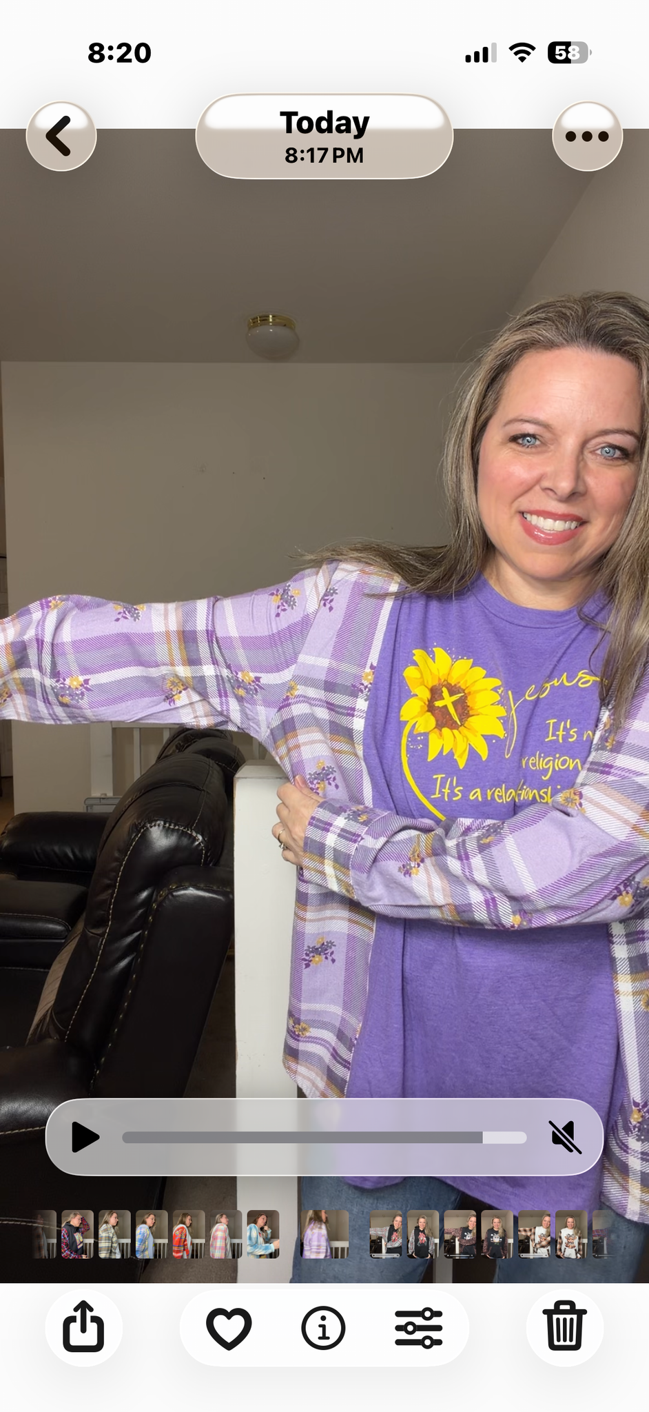 Upcycled Jesus - women's XL T-shirt with flannel sleeves
