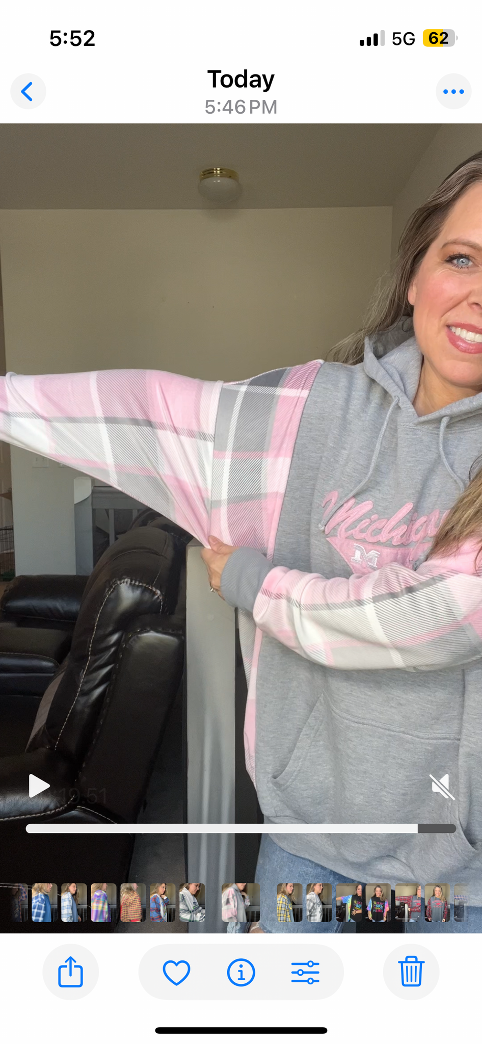 Upcycled Michigan – women’s 3X midweight sweatshirt with stretch sleeves