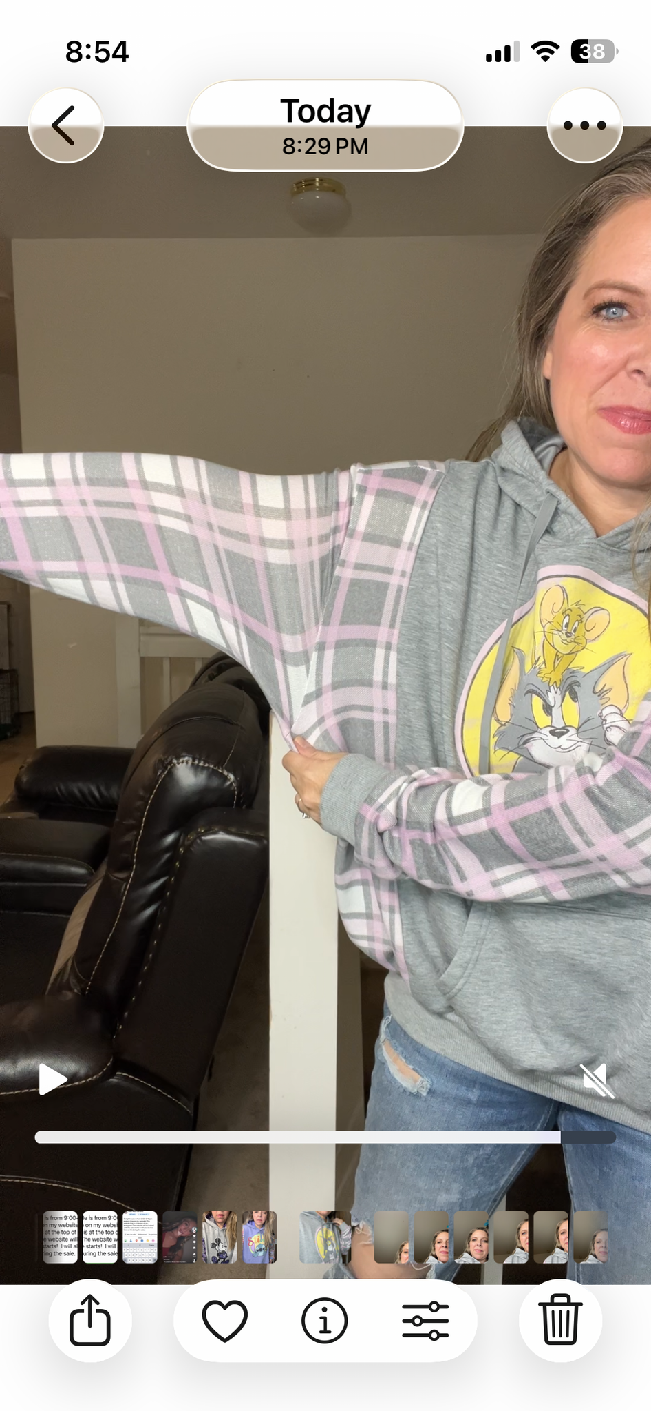 Upcycled ￼￼Frenemies - Women’s XL – midweight sweatshirt with stretchy sleeves