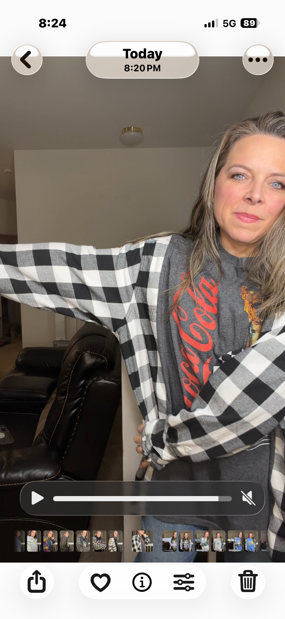 Upcycled Coke - women's 5X T-shirt with flannel sleeves