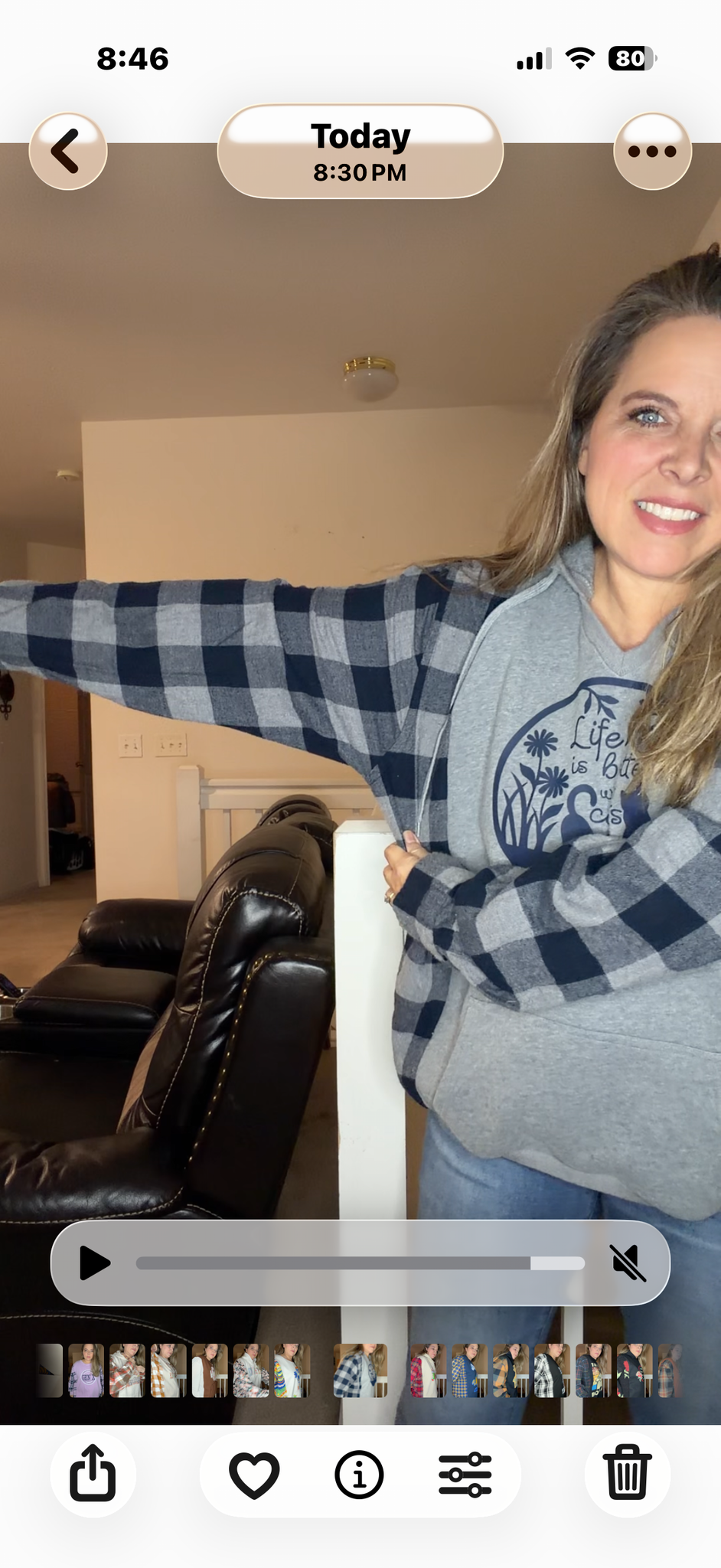 Upcycled Cats - women's 1X midweight sweatshirt with flannel sleeves
