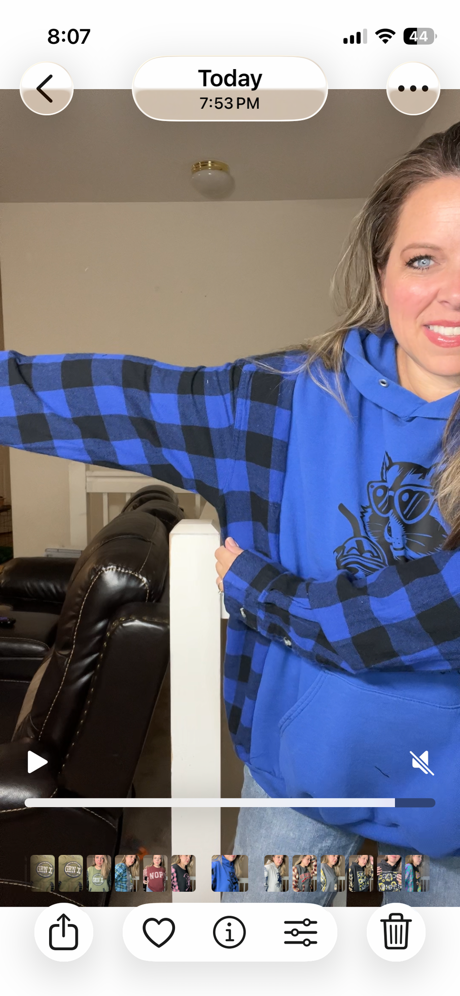Upcycled Feral – women’s 2X midweight sweatshirt with flannel sleeves