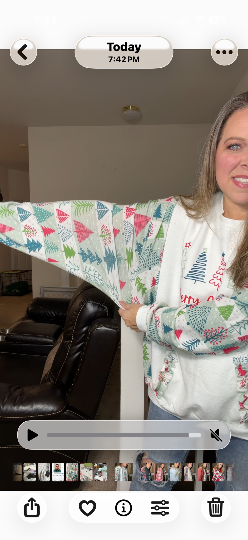 Upcycled Trees – women's 3X midweight sweatshirt with stretchy sleeves