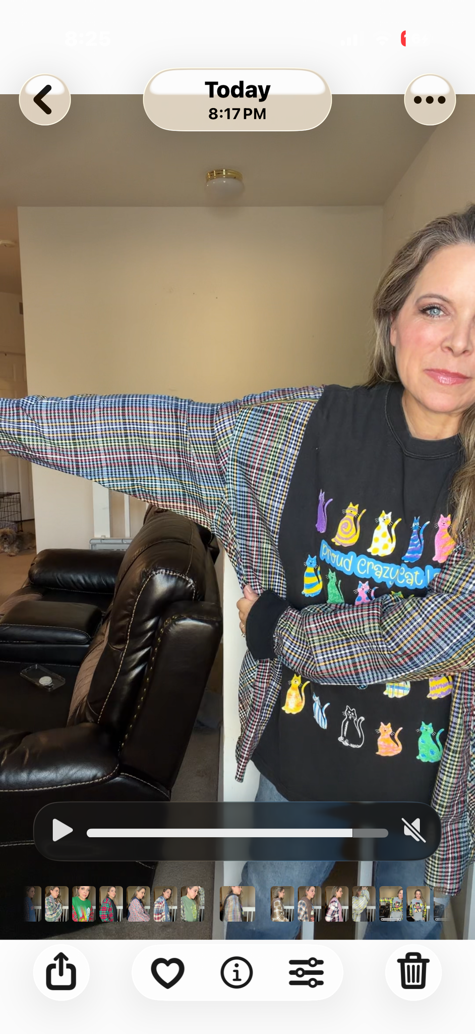 Upcycled Cat Lady - women's 2X/3X T-shirt with cotton sleeves