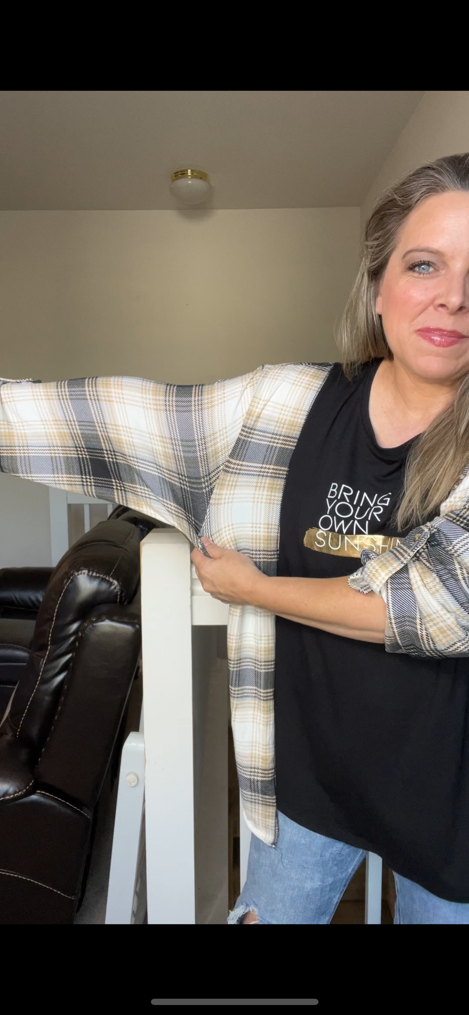 Upcycled Sunshine – women’s XL/1X T-shirt with stretchy sleeves