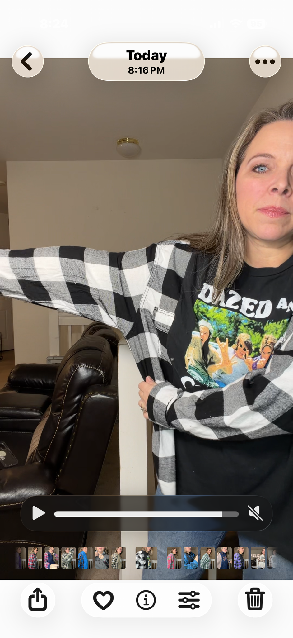 Upcycled Dazed - women's 1X/2X T-shirt with flannel sleeves