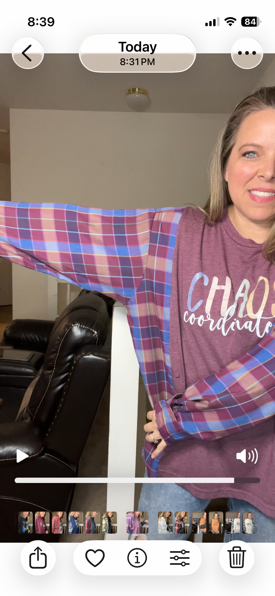 Upcycled Chaos – women’s XL/1X T-shirt with thin cotton sleeves