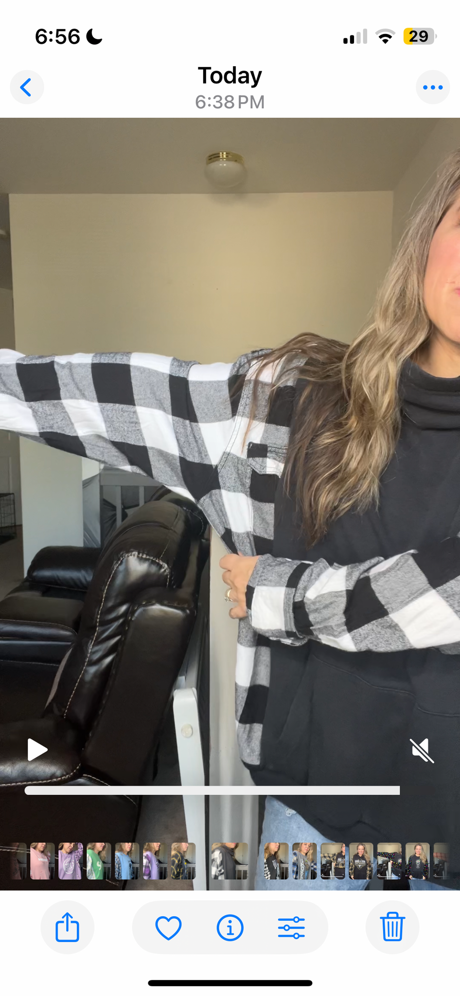 Upcycled Nike black – women’s 4X/5X midweight sweatshirt with flannel sleeves