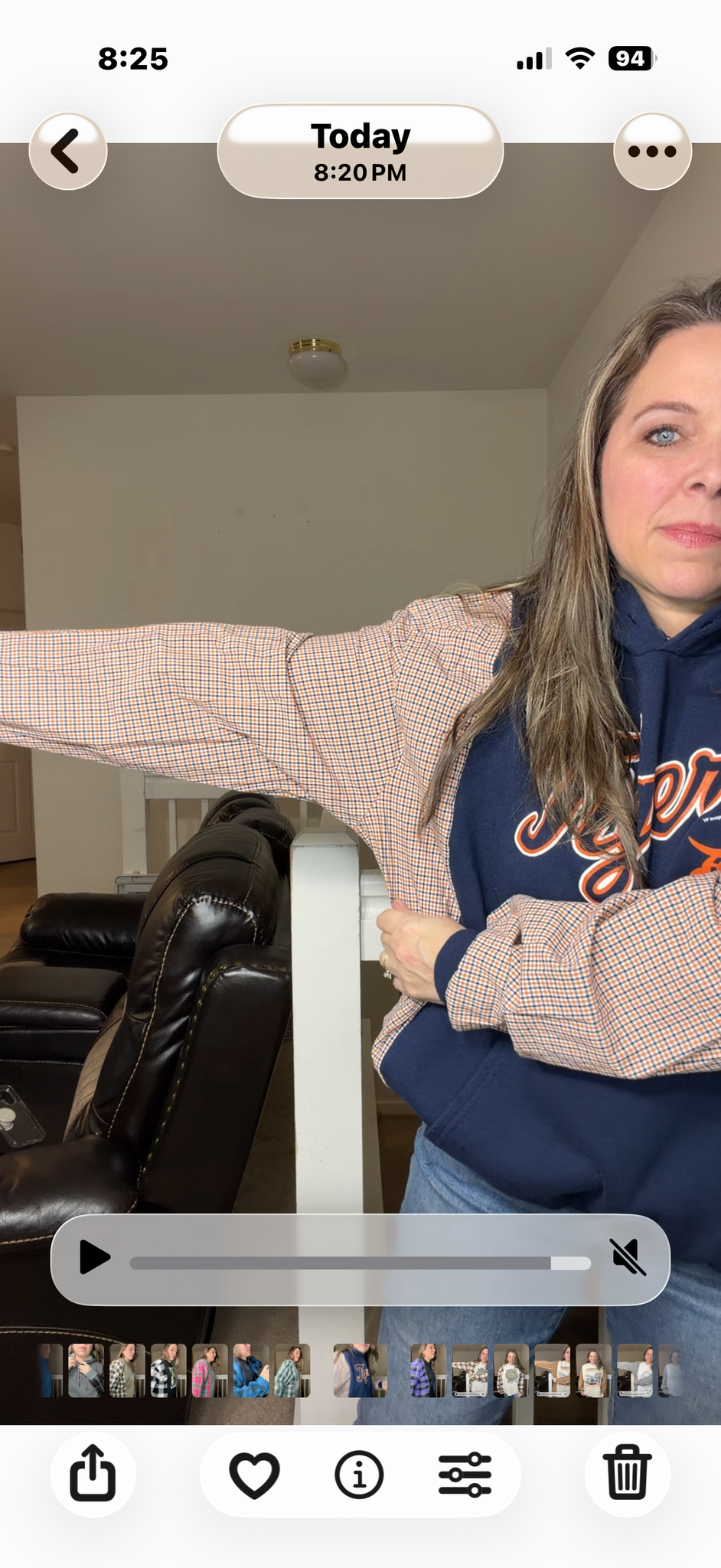 Upcycled Tigers - women's XL midweight sweatshirt with cotton sleeves