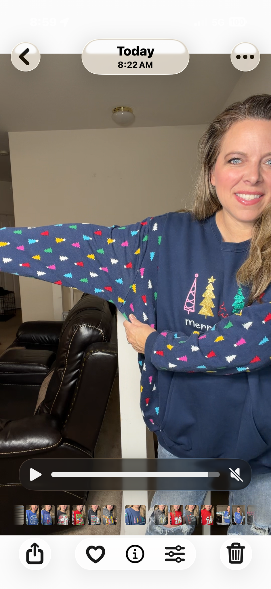 Upcycled Merry Christmas Trees – women's 3X/4X midweight sweatshirt with sweatshirt sleeves ￼